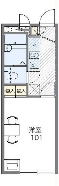 レオパレスドミール日進 1階階 間取り