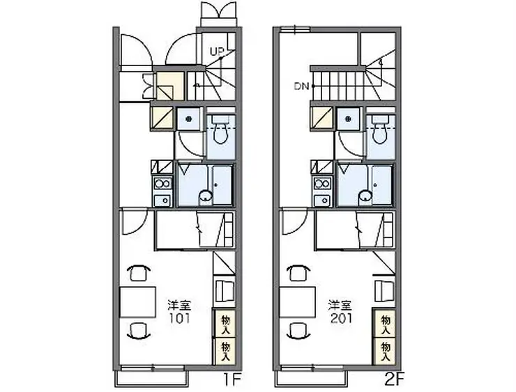 レオパレスグリーングレイス 1階階 間取り