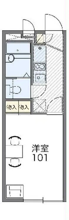 レオパレスカテリーナ芝山 1階階 間取り