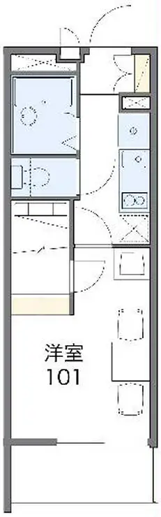 レオパレスアウトゥーノ 3階階 間取り
