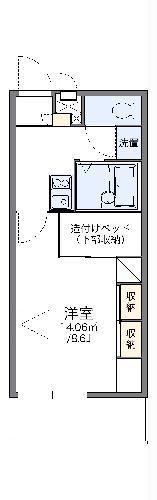 レオパレスパール2001(1K/1階)の間取り写真