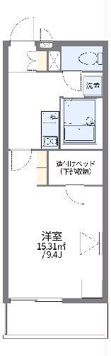 レオパレスアマデウス(1K/3階)の間取り写真
