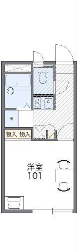 レオパレスオクダ(1K/2階)の間取り写真