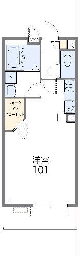 レオネクストナクティ(1K/3階)の間取り写真