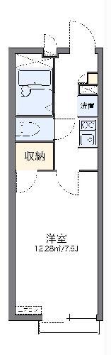レオパレスフローラ S(1K/2階)の間取り写真