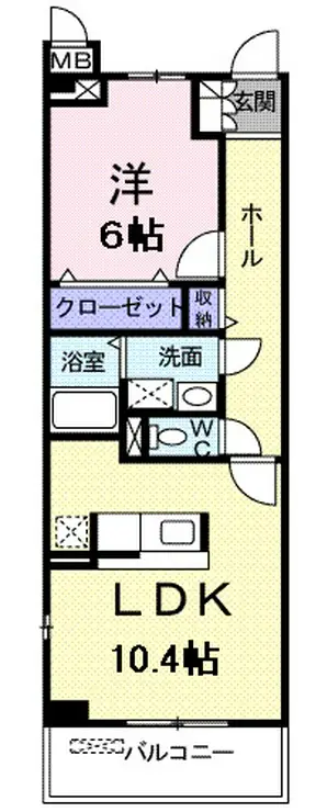イルテジェンテ 3階階 間取り