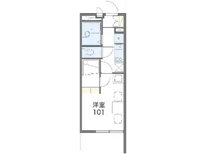 レオパレスパインツリー(1K/2階)の間取り写真