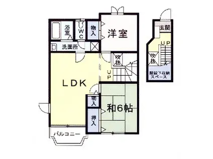 コワンシック(2LDK/2階)の間取り写真