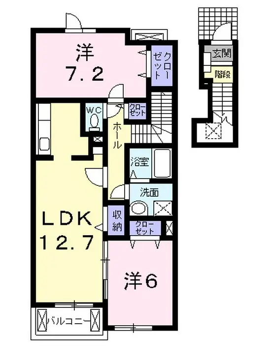 メゾンド・ラ・メール 2階階 間取り