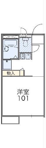 レオパレスNAKAI(1K/2階)の間取り写真
