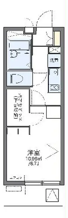 レオパレスワールド新船橋 4階階 間取り