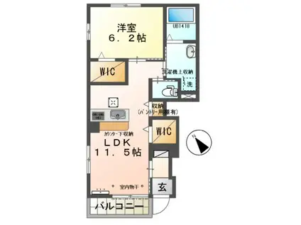 コーポ・セレステⅡ(1LDK/1階)の間取り写真