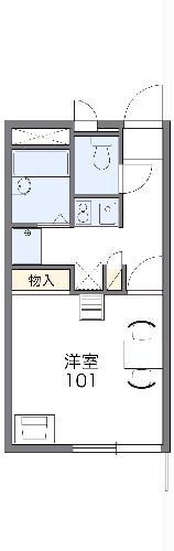 レオパレスアミニティ(1K/1階)の間取り写真