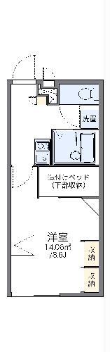 レオパレスサニースクエアーC(1K/2階)の間取り写真