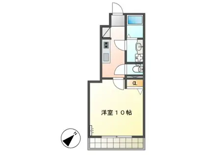 RITZ GRANDE(1K/1階)の間取り写真