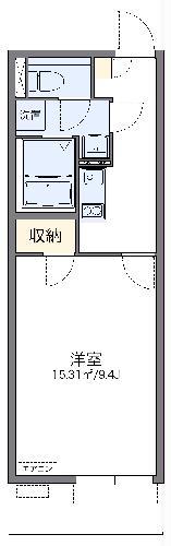 レオネクスト新城(1K/2階)の間取り写真