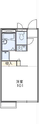 レオパレスエスパシオ(1K/2階)の間取り写真