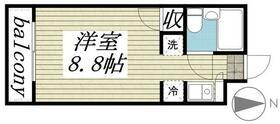 メゾンドロワジール(ワンルーム/2階)の間取り写真