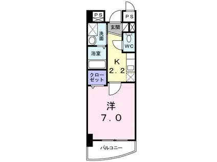 東峰マンション(1K/3階)の間取り写真