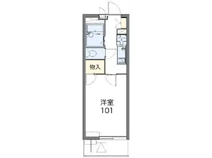 レオパレスエスペランサ(1K/1階)の間取り写真