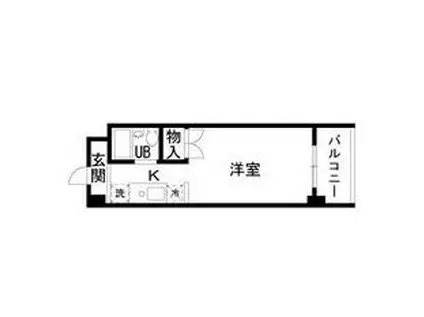 ノーサレンダー(ワンルーム/3階)の間取り写真