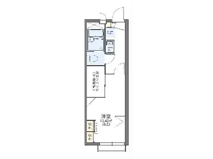 レオパレス畑中Ⅲ(1K/2階)の間取り写真