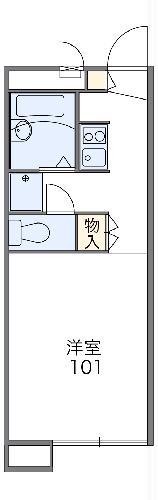 レオパレスHAYASHI(1K/2階)の間取り写真