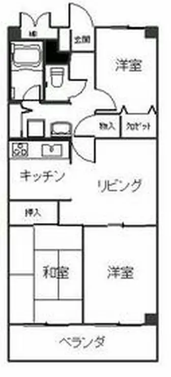 セゾン桜町 3階階 間取り