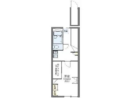 レオパレス ルピーノ(1K/2階)の間取り写真