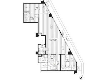ヒューリック浅草一丁目(1LDK/5階)の間取り写真