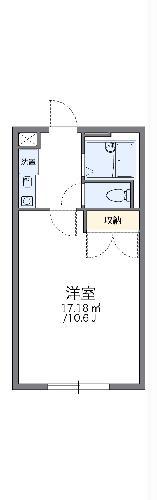 レオパレスアスカ(1K/1階)の間取り写真