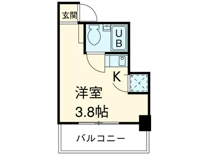 メゾン代田橋(ワンルーム/5階)の間取り写真