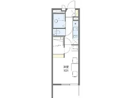 レオパレスアークテラス(1K/2階)の間取り写真