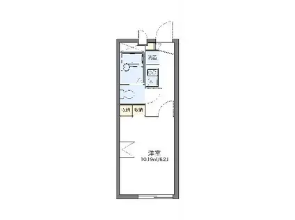 レオパレス復古(1K/2階)の間取り写真