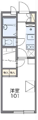 レオパレス翔(1K/3階)の間取り写真