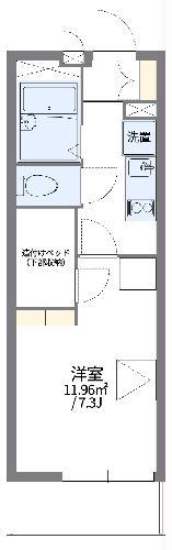 レオパレスときわ荘(1K/2階)の間取り写真