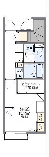 レオパレススピカ(1K/1階)の間取り写真