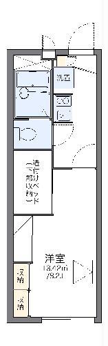 レオパレス金丈(1K/1階)の間取り写真
