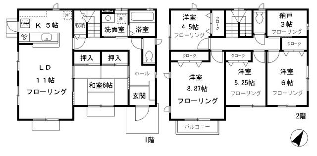 京王電鉄京王線 笹塚駅 徒歩9分 2階建 築17年(5SLDK)の間取り写真