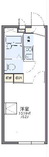 レオパレス駒方(1K/1階)の間取り写真