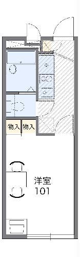 レオパレス萩山(1K/2階)の間取り写真