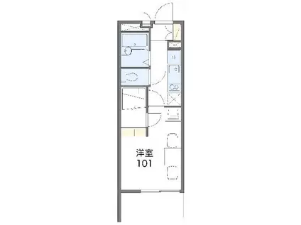 レオパレスK&T(1K/2階)の間取り写真