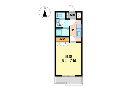 ドラマージュ(1K/1階)の間取り写真