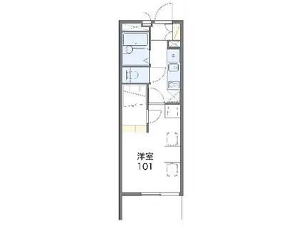 レオパレスひいらぎ(1K/3階)の間取り写真