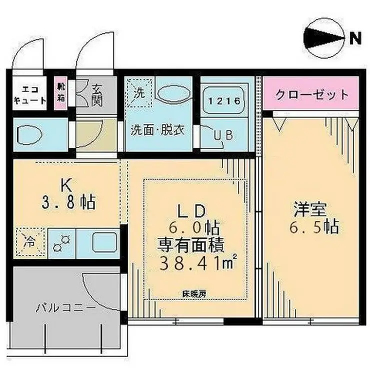 イーストポイント中野 3階階 間取り