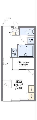 レオパレス福間駅東(1K/1階)の間取り写真