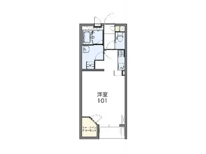 レオネクストプッチーニ(1K/2階)の間取り写真