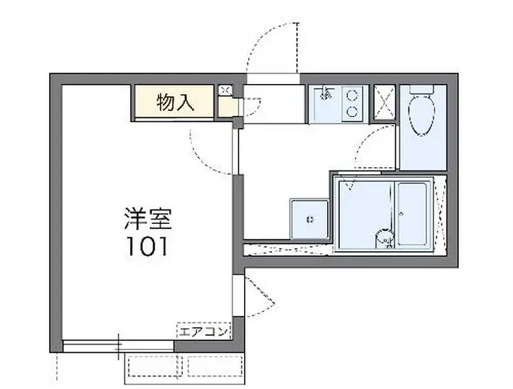 レオネクストTHANKフラッツ 1階階 間取り