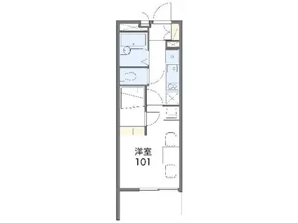 レオパレスヴィクトリア(1K/1階)の間取り写真