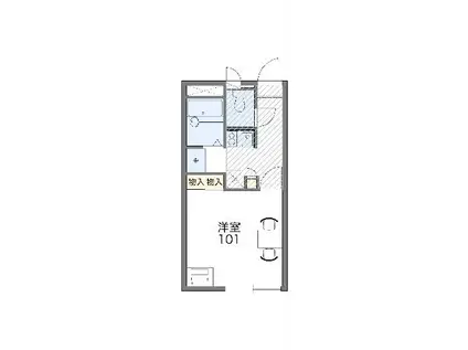 レオパレス上戸祭(1K/1階)の間取り写真